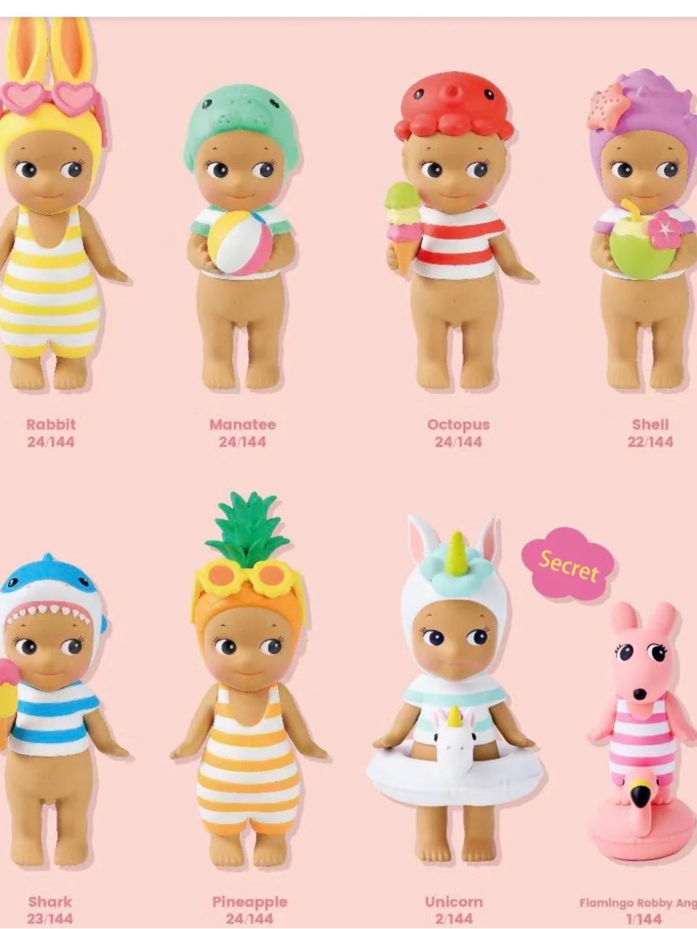 Sonny Angel Summer Manatee and Shark bundle